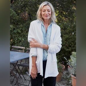 Frank & Eileen Womens Barbara Fleece Cardigan Size Small